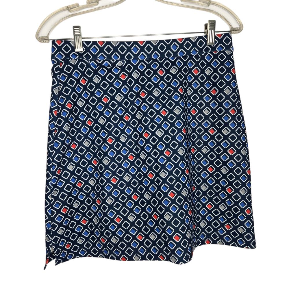 Peter Millar Women Athletic Skort UPF 50+ Golf Summer Stretch Geometric Small